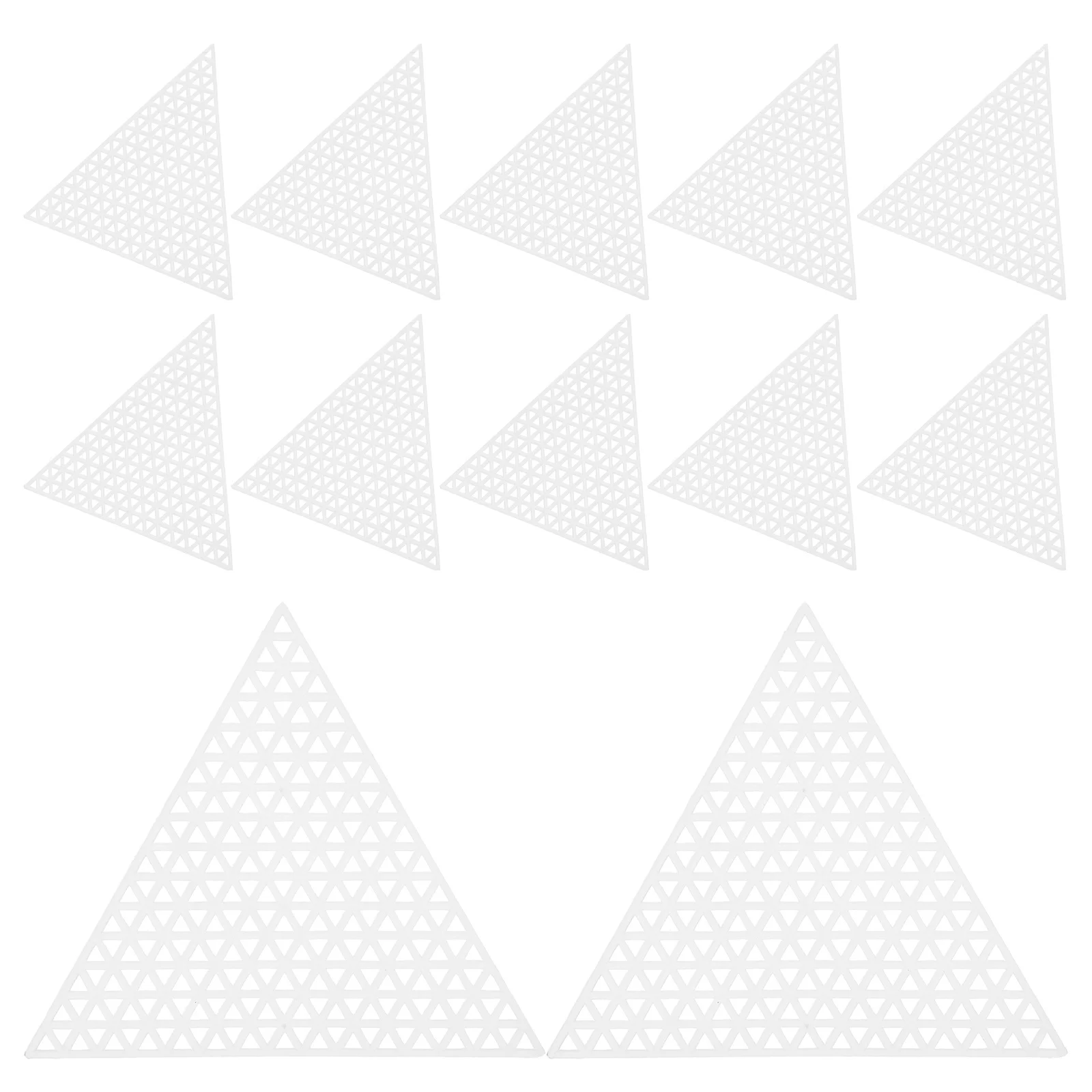 20 قطعة من أوراق القماش البلاستيكية المثلثة قماش شبكي من البلاستيك الشفاف DIY بها بنفسك لوازم الخياطة اليدوية أدوات التطريز الحرفية #5