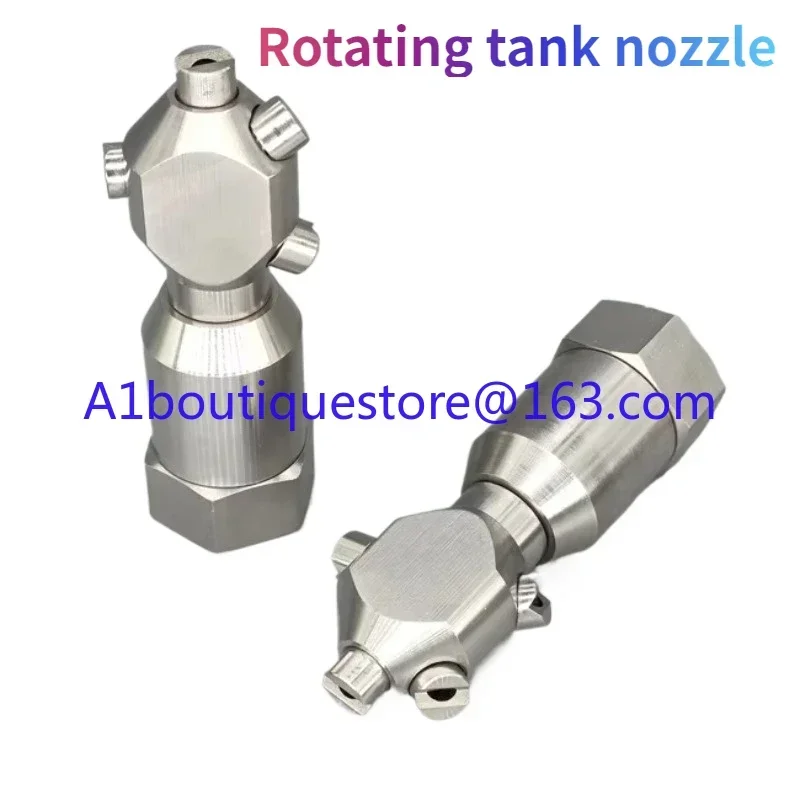 Stainless steel ss 316  360 degree spray bucket bottle cleaning self-rotating tank nozzle