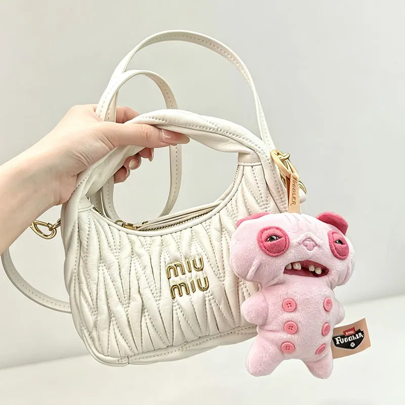 Original Fuggler Alley Cats Keychain Plush Toys Blind Box Funny Ugly Teeth Monsters Doll Stuffed Animal Peluche Collectible Gift - view 4