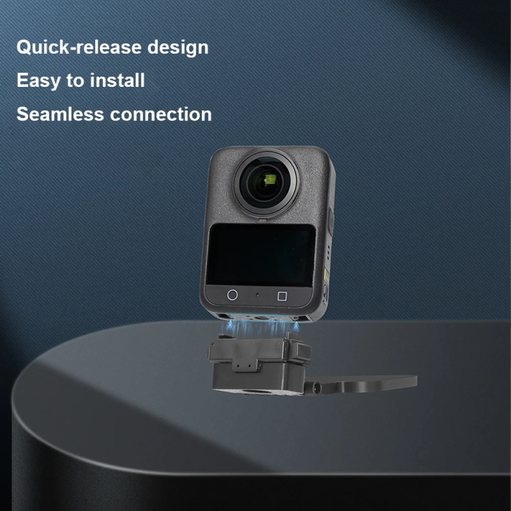 180 °   محول سريع التحرير بقوس مغناطيسي قابل للتعديل لقاعدة حامل سطح المكتب DJI OSMO 360