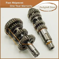 Motorcycle Main Shaft Countershaft Gearbox For QJIANG keeway superlight 200 202 QJ200-2H 200cc engine Sets Of Teeth QJ200 2H