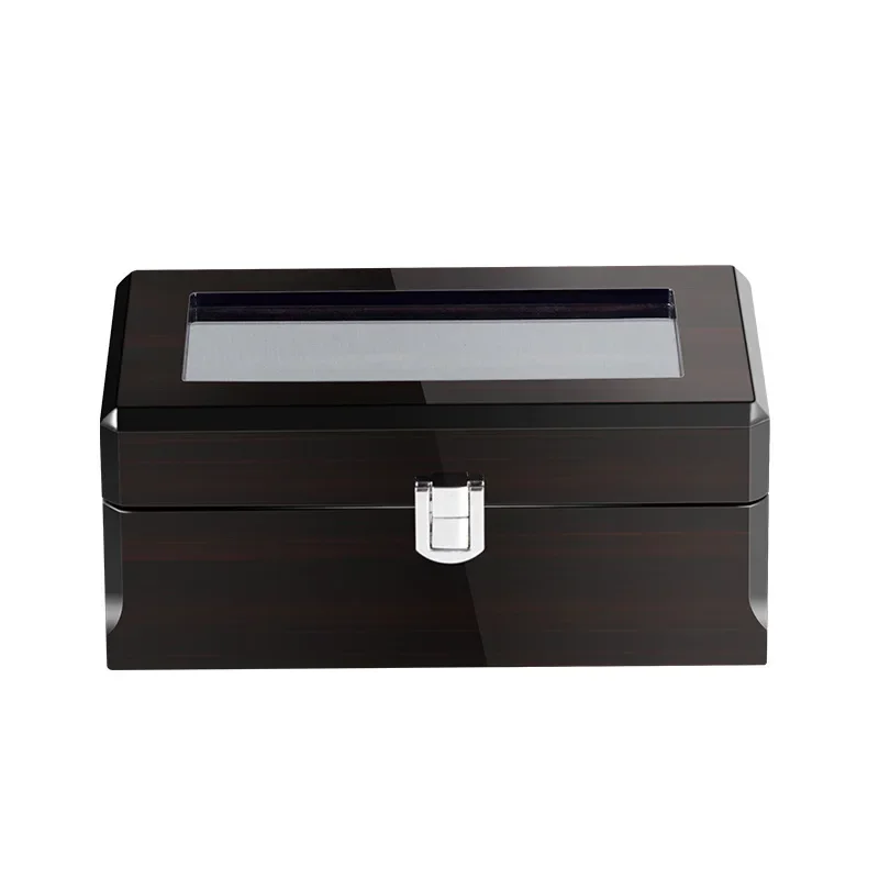 Wood Watch Box Organizer for Men Luxury Wooden Watch Boxes Storage Mechanical Wrist Watches Display Case Containers Casket image 6