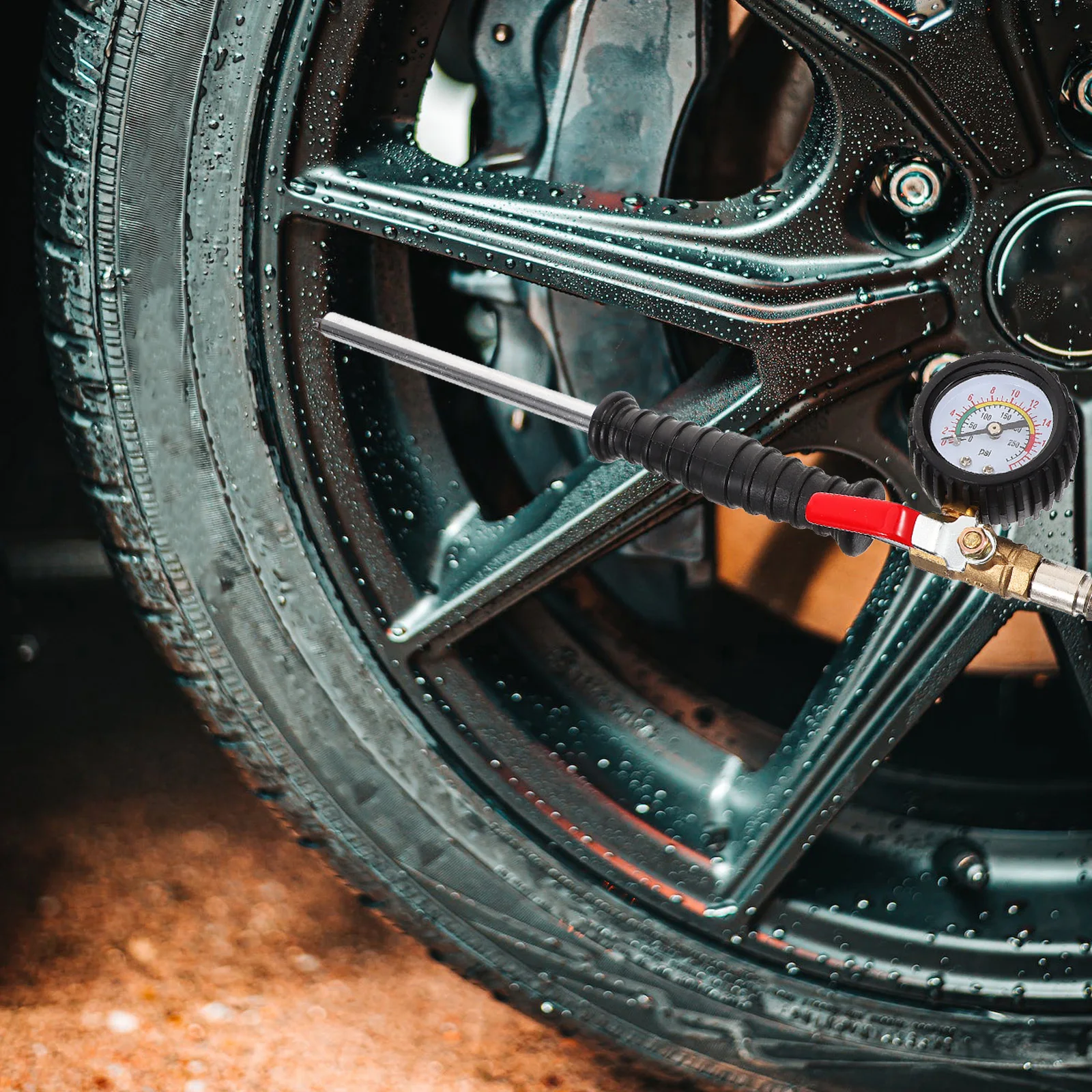 

Digital Tire Pressure Gauge Heavy Duty Metal Air Chuck For Car Motorcycle Truck Tires Portable Repair Tool