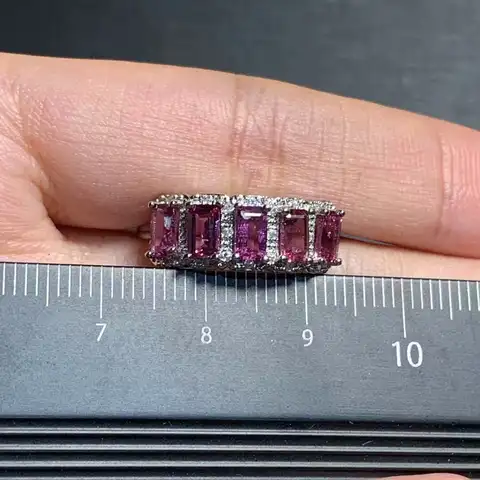 10 best sales गुलाबी पत्थर की अंगूठी - №7