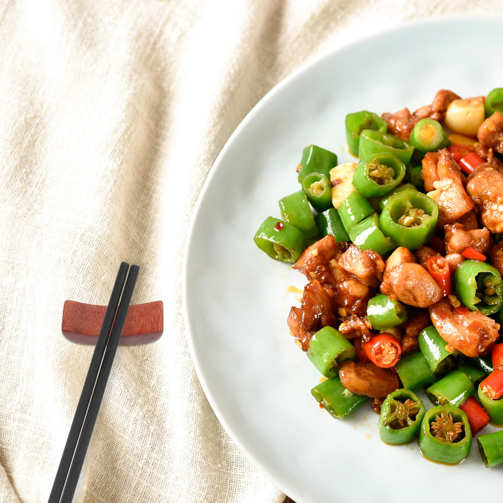 

6Pcs Wooden Chopstick Holder Style for Kitchen Tableware Storage Chopstick Rest Rack Organizer Chopsticks Holder Pine