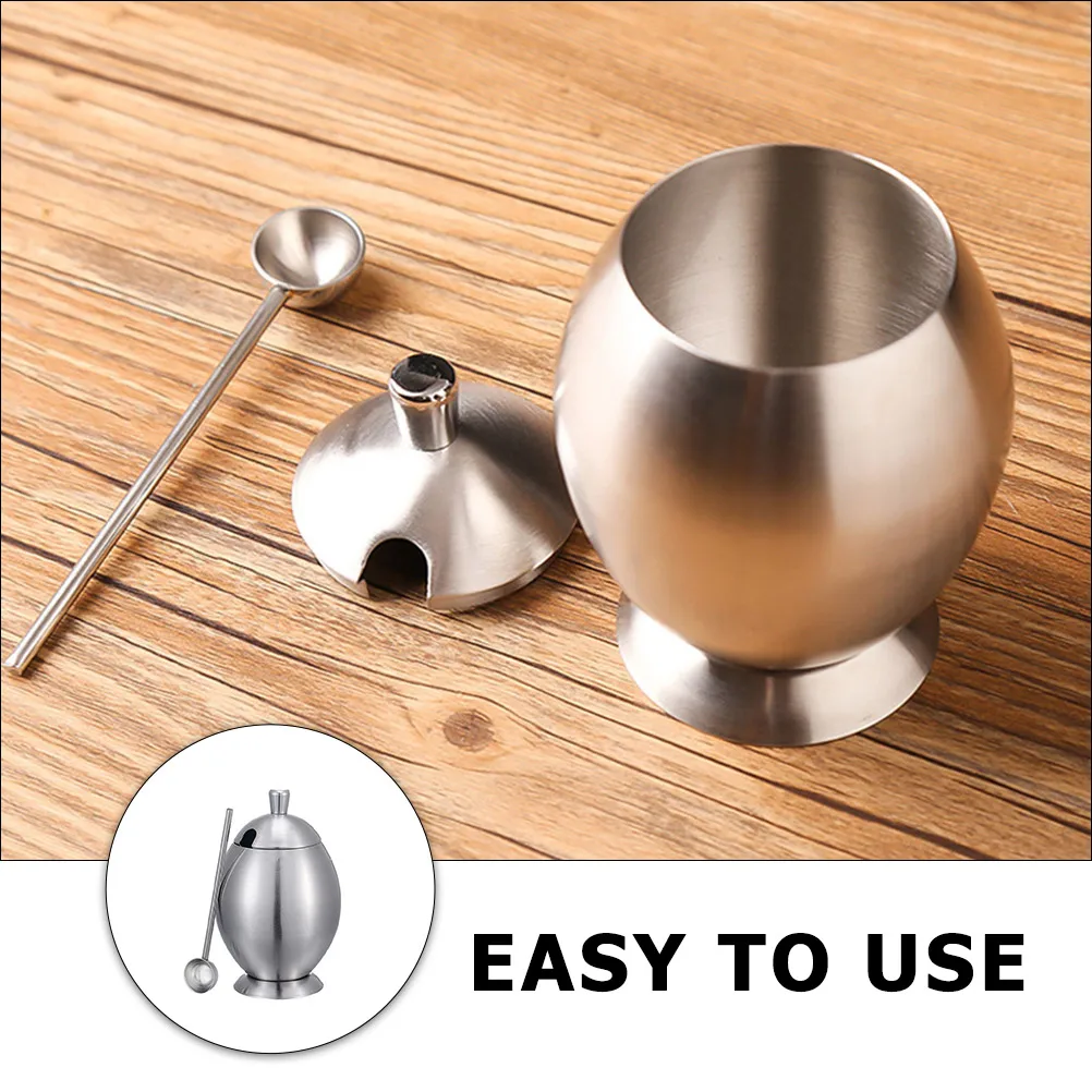 

1Pcs Stainless Seasoning Jar Silver Lid Hole Kitchen Canister for Condiment Storage Household Kitchenware Multi-Functional