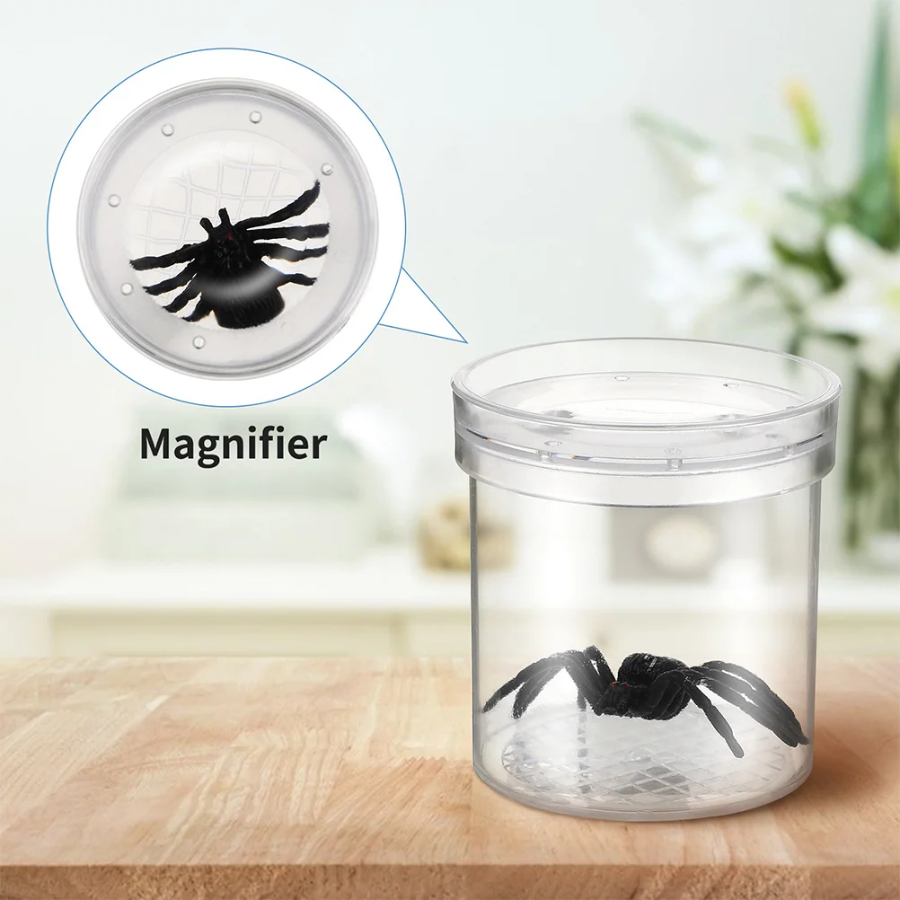 

12pcs Magnifying Insect Box Bug Catcher Viewer Breeding Observation Tool For Kids Science Exploration Measuring Grid Durable
