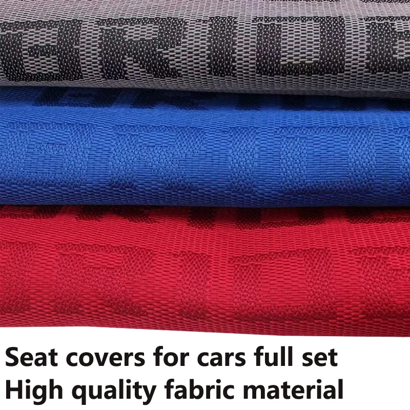 1mx1.7m jdm bride racing cushion seat universal car seats cover fabric cloth material kit gradient recaro seats protector deco.