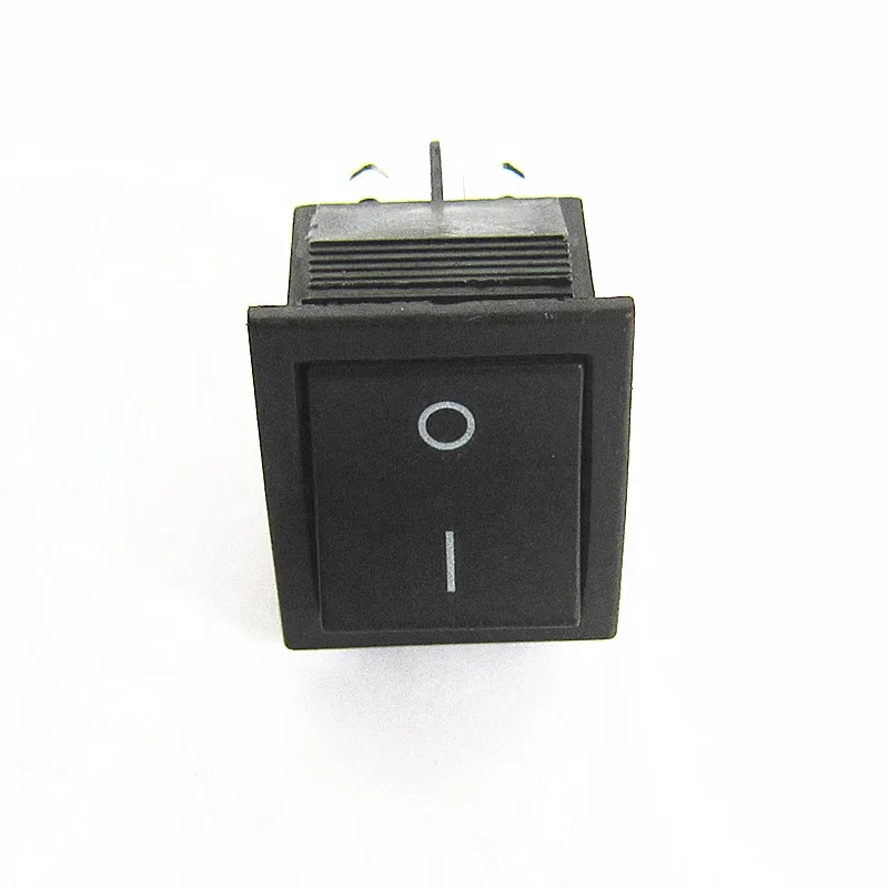 Black KCD4 6Pins Rocker Switch Cable Power Button ON/OFF 6 Foot 16A 250V 31x25mm