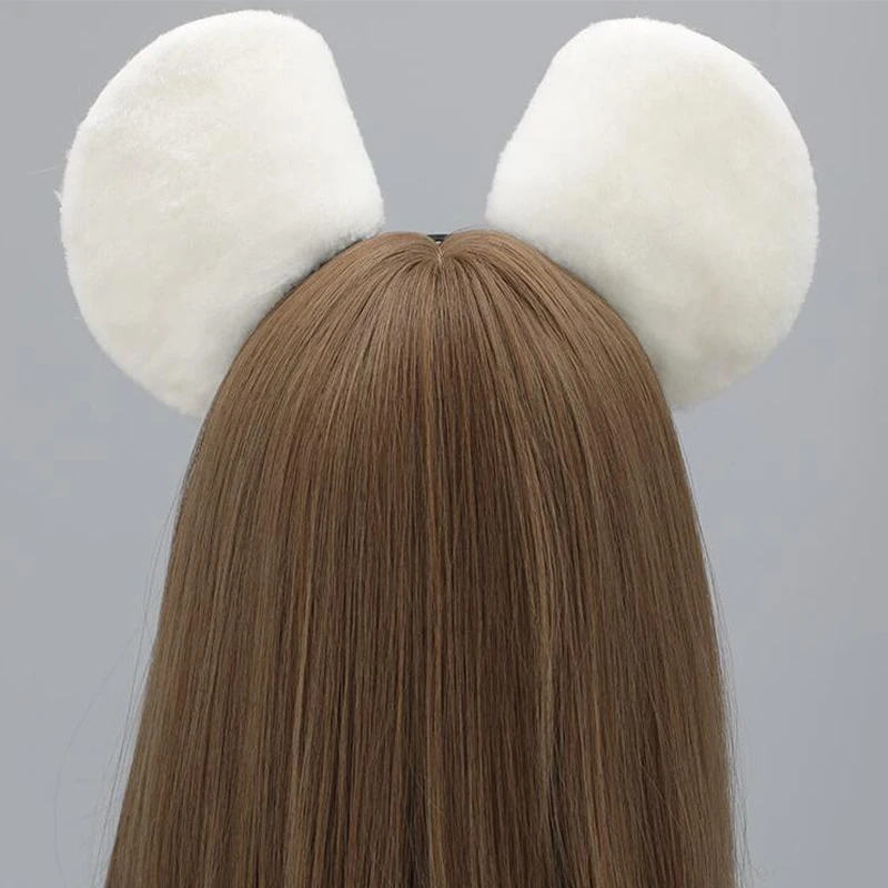 Cute Furry Animal Beast Ears Headband Hair Hoop Kc Anime Lolita Jk Mouse Plush Ears Cosplay Hair Headwear Accessories