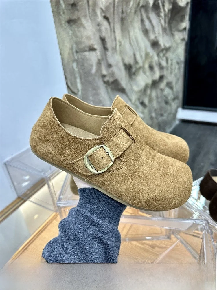 

Ultra Comfortable Men's Single Shoes Spring New Arrival Fashion Casual Slip-On round Toe Rubber Outsole Anti-Fur Leather