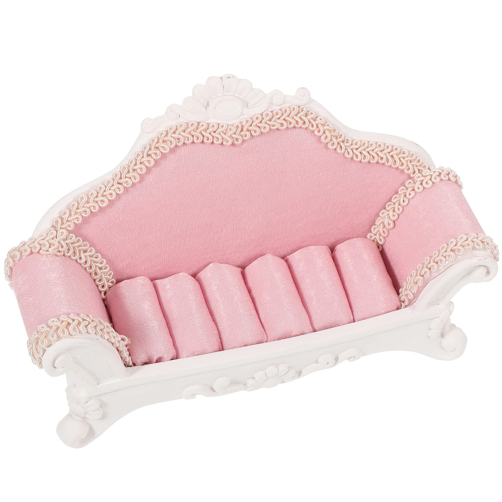 

Jewelry Display Organizer Rings Holder for Women Decorative Home Shop Use Resin Sofa-Shaped Jewelry Holder Material Sofa Shape