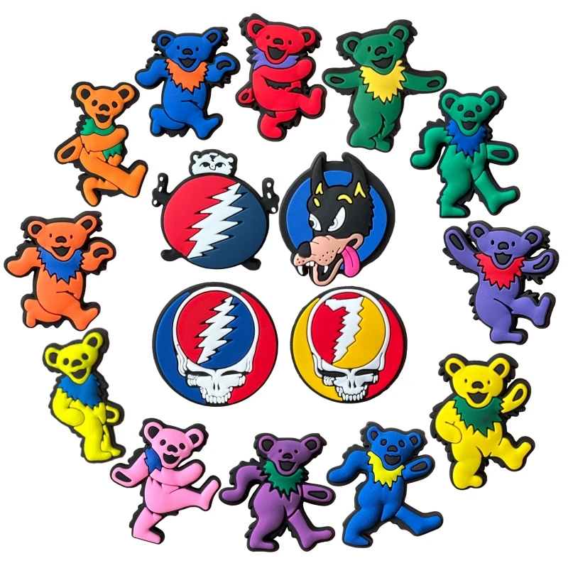 

16 шт., милые мультяшные подвески для обуви, украшение для обуви из ПВХ для DIY, сабо, сандалии, браслеты для девочек и мальчиков, подарки для вечеринки-подростков