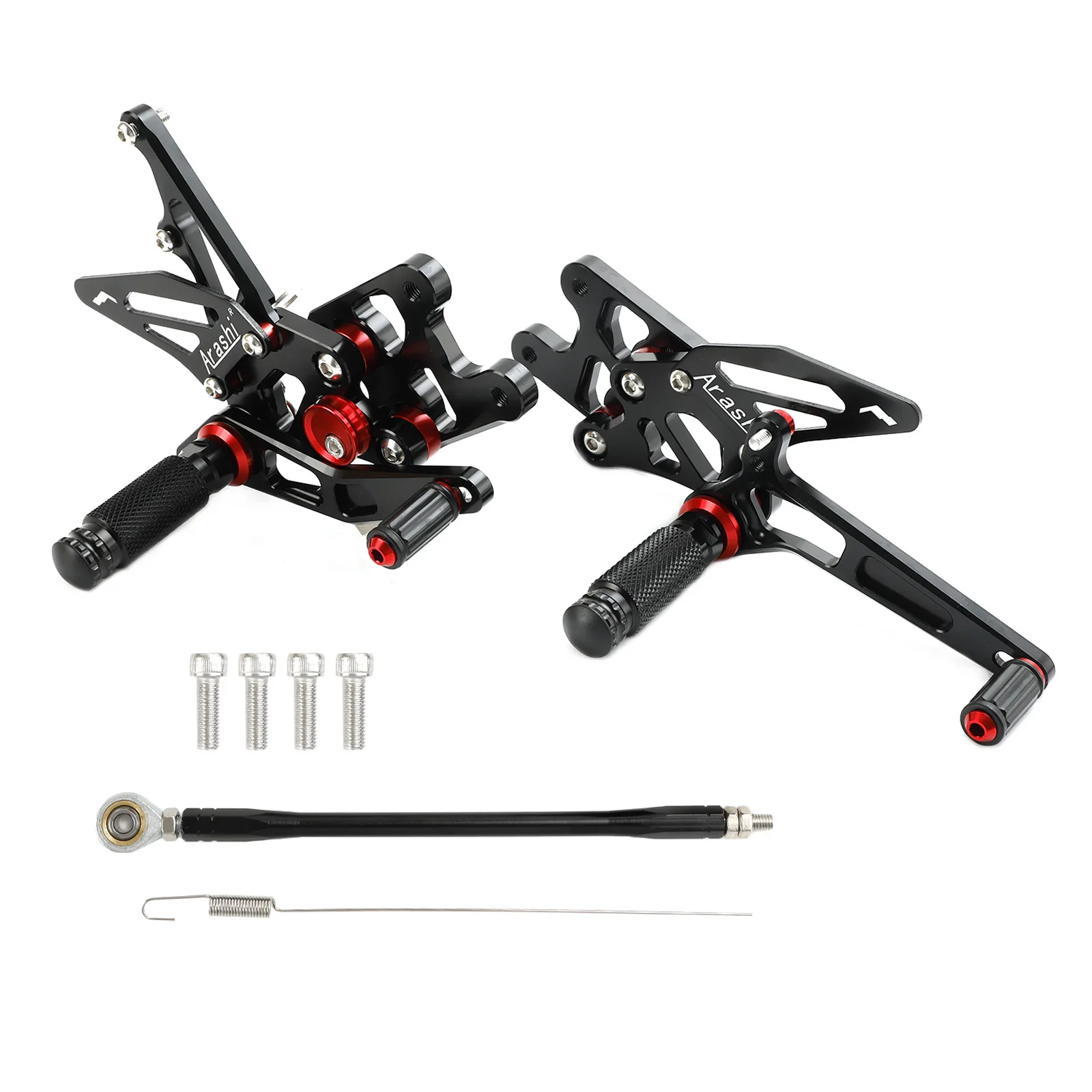 For Suzuki GSXR1000 GSX-R1000 2007-2008 Racing Adjustable Rear Sets Foot Pegs Black