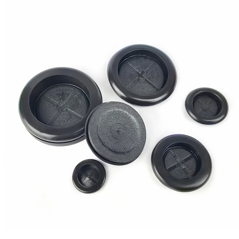 1/10p Single Sided Protect Rubber Grommets Ring15/17/20/22/25/27/30/32/35/40/45/50/70mm Odorless Rubber Gasket For Protect Wire