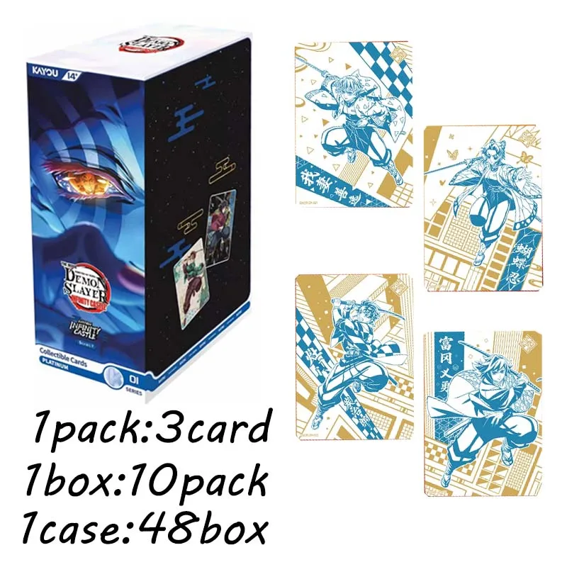Wholesale Kayou Demon Slayer Infinity Castle Pack Series 1 Booster Box Anime Collection Cards Rare SP BR ZR Gift