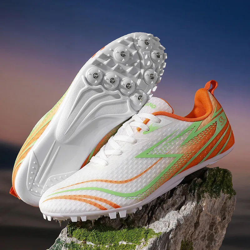 

Fashion Mixed-Colors Athletics Sneaker Men Women Professional Spikes Track Shoes Man Trainers Lightweight Tracking Shoes For Men