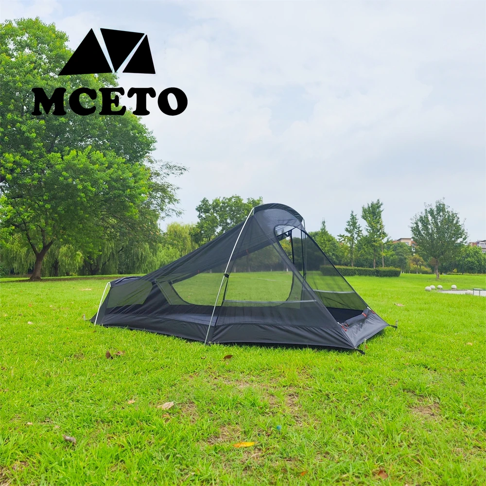 MCETO Backpacking Tent 2 Person Ultralight Tunnel Hiking Camping Double Layer Polyester Canopy image 3
