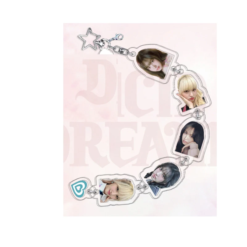 Lovely Keyschain Hot Sale Acrylic Key Ring Decoration for Backpack Keys Phones
