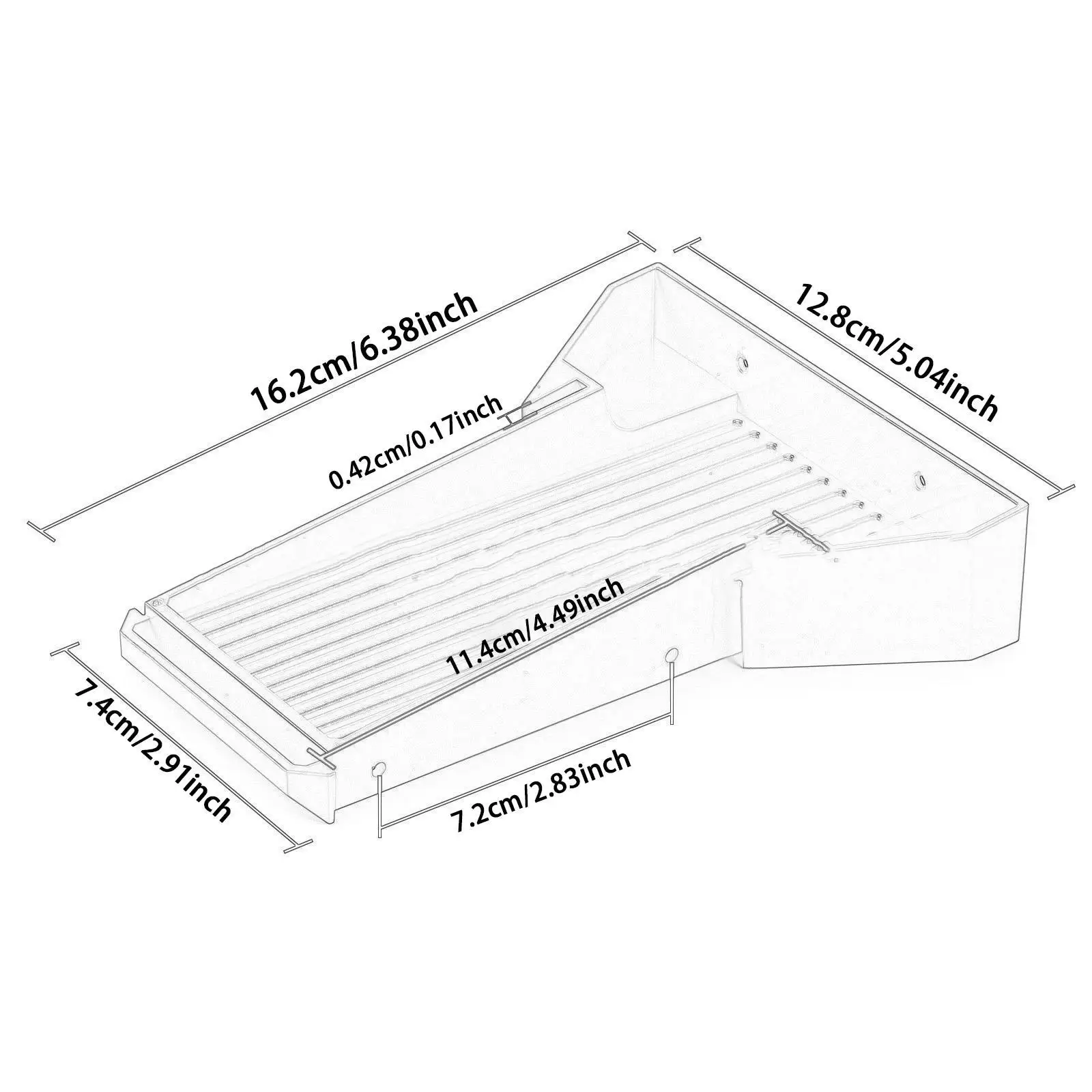 RC سرير مصبوب 1:10 مركز منخفض الجاذبية الهيكل قوي هواية الصف لتقوم بها بنفسك بناء أجزاء استبدال RC الزاحف اكسسوارات السيارات #6