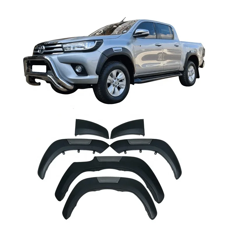 Fender Flare For Hilux Revo 2015-2020 ABS Black Wheel Arch Kits Fender Flare Revo 2015 4x4 Accessories