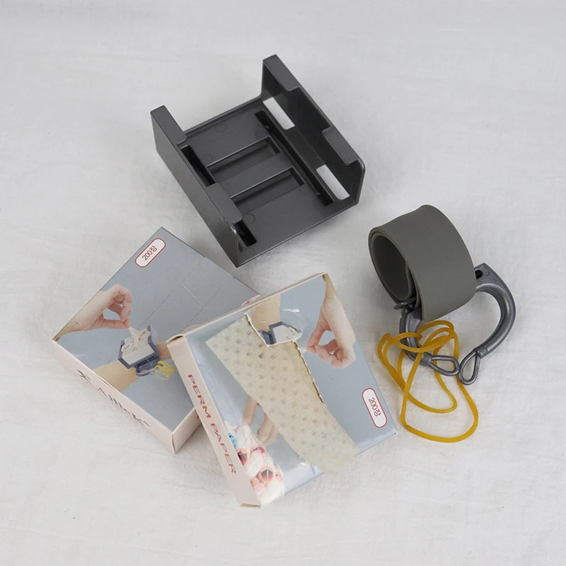 1pc portable wristband curly hair perm wristband holder, ultra-thin wristband perm paper hair styling tool