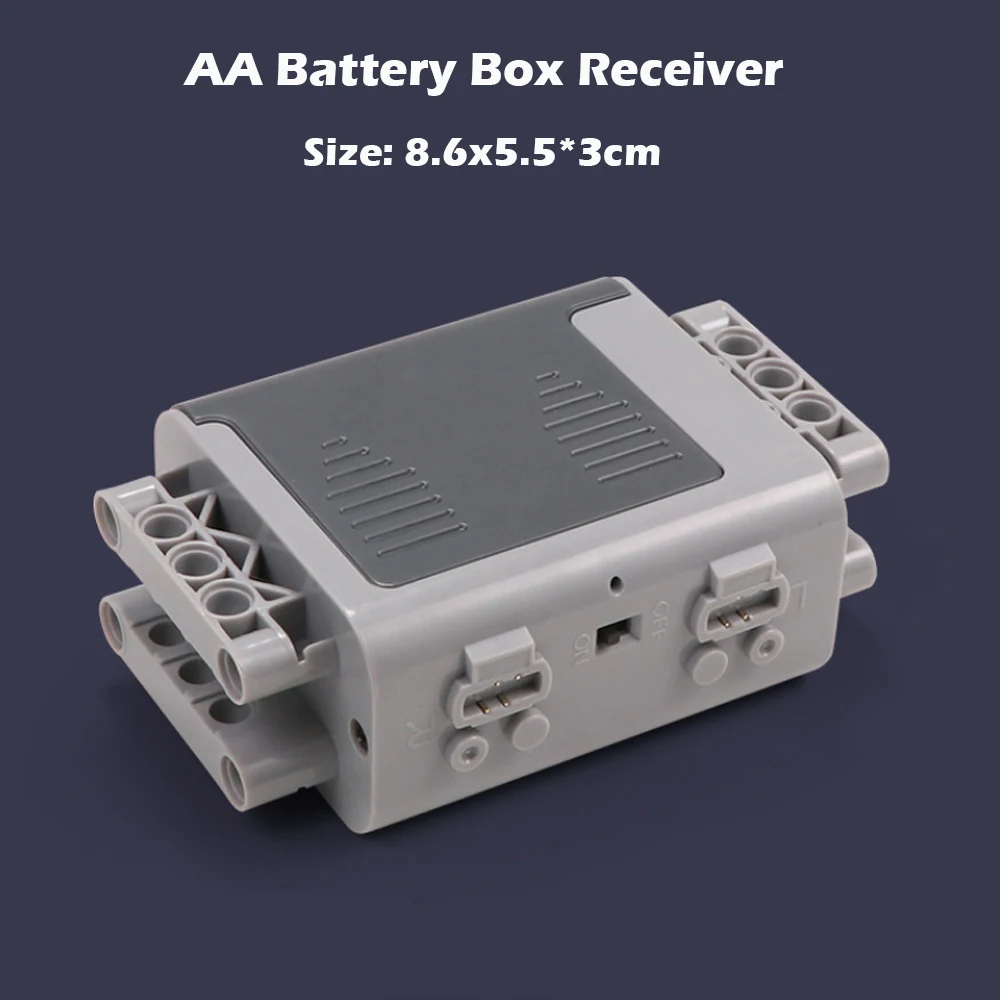 MOC Building Block AA Battery Box Receiver Zestaw zdalnego sterowania Sterowanie aplikacją Kompatybilny z funkcjami zasilania legoeds 8881 8884 8885