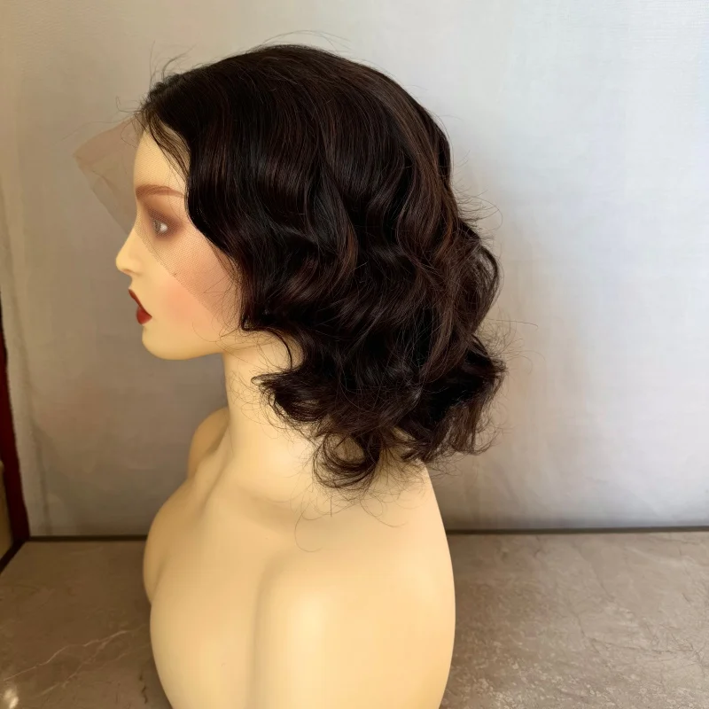 

Цветные супер двойные нарисованные свободные парики с глубоким бобом 13x4 HD Бесклеевые кружевные фронтальные парики Предварительно сорванные парики из человеческих волос Распродажа