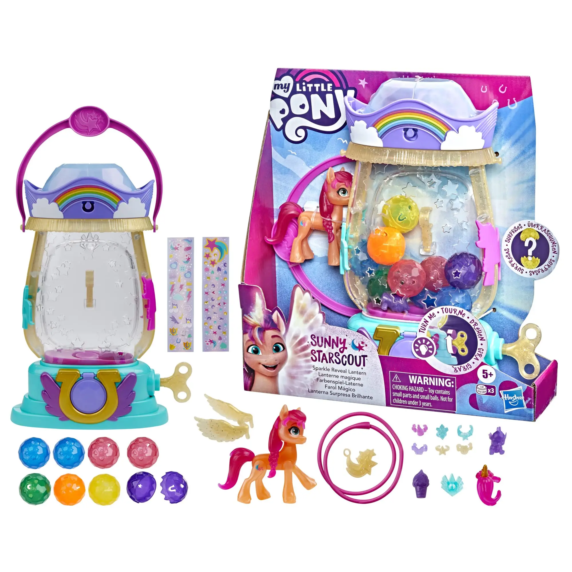 

My Little Pony: A New Generation Movie Sparkle Reveal Lantern Sunny Starscout Light Up Projection Playset Girls Play House Toys