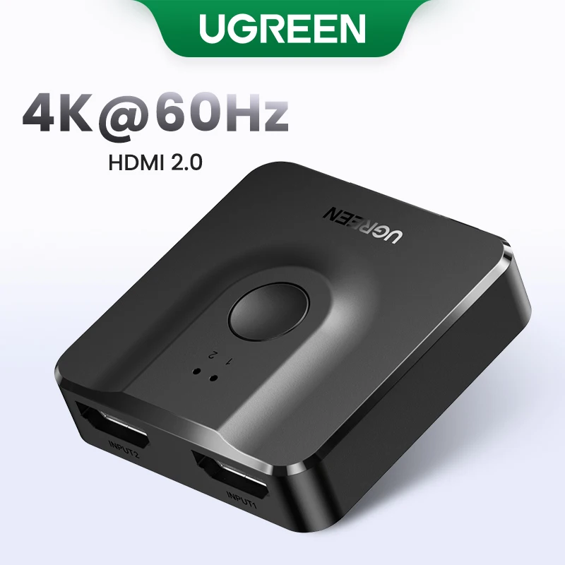 UGREEN HDMI Switch 4K for Xiaomi Mi Box Bi-directional HDMI -compatible Switcher for Xbox PS4 TV Box Splitter HDMI Switcher