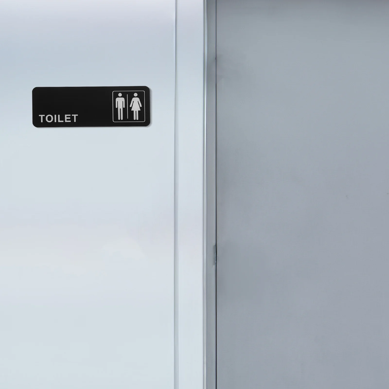 

2Pcs Restroom Sign Creative Men Women Bathroom Door Plaques for Home Commercial Toilet Signs Restroom Sign Mens Bathroom