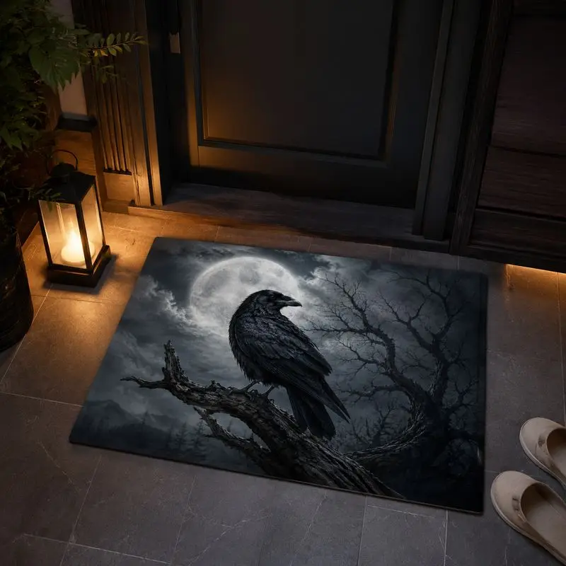 VIKAMA Purple Night Gothic Spire Carpet Dark Wind Entrance Hall Floor Mat Photo Decoration Wear resistant Foot Mat view 3