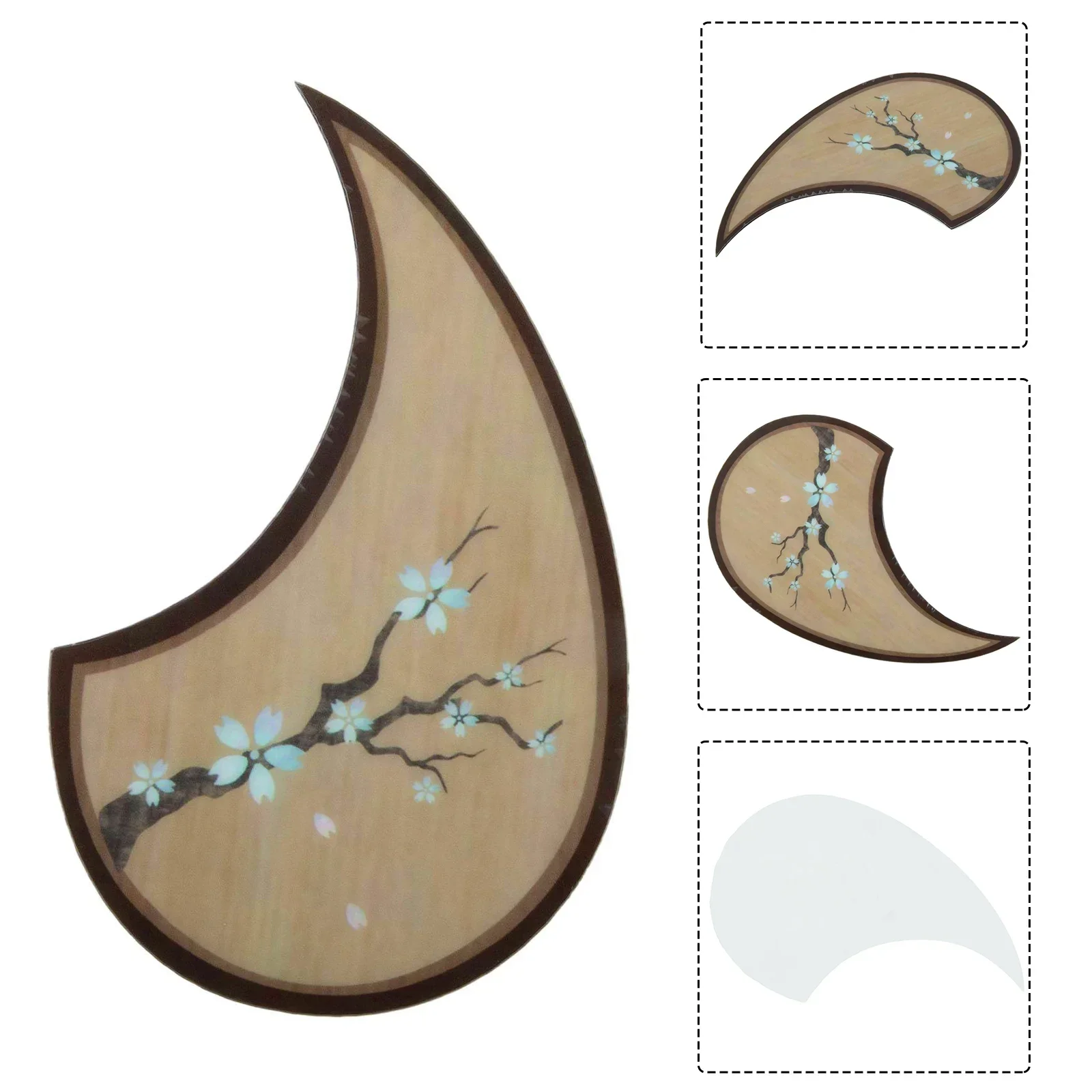 

Guitar Parts Pickguard Sticker Eye-catching For Guitar Soundhole Accessories Easy To Remove Beautiful Brand New