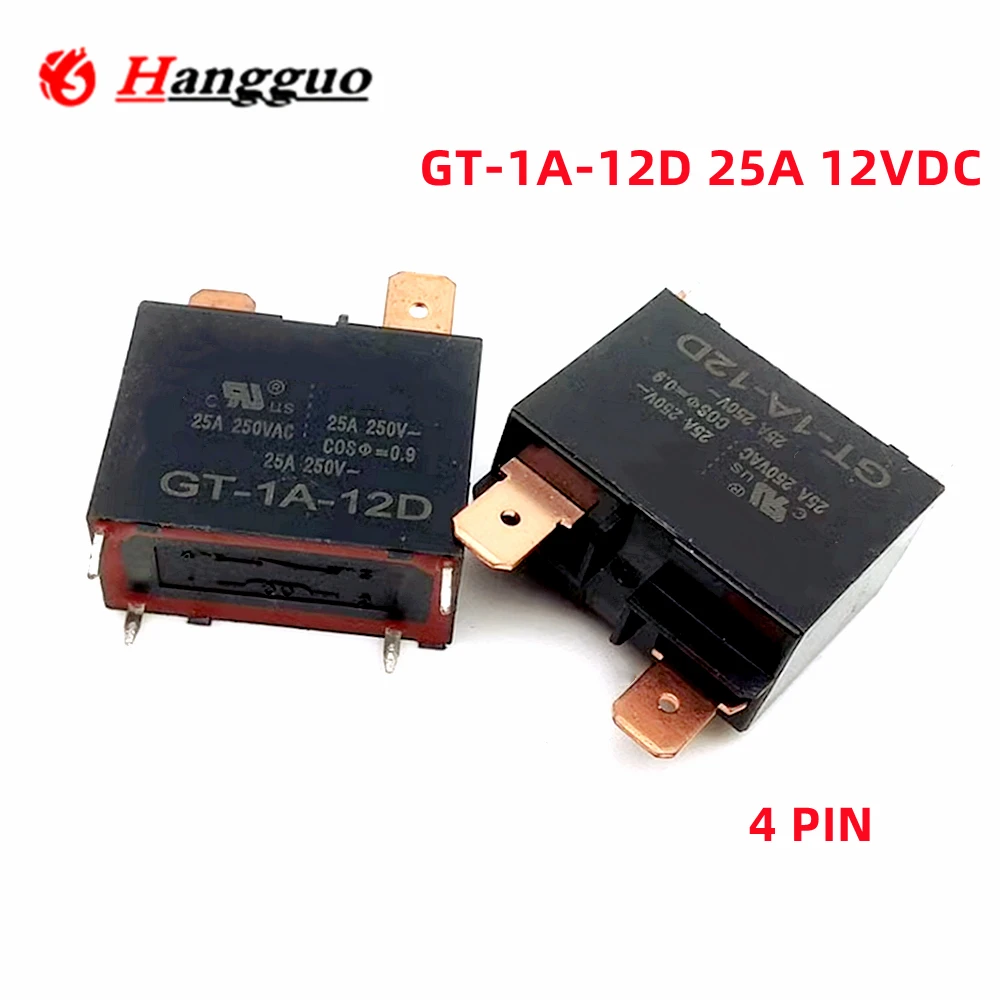 5pcs/Lot Original GT-1A-12D 12VDC 4PINS 25A DC12V 12V CHF-S-112DA2 CHF-V-112DA2 20A  Power Relay