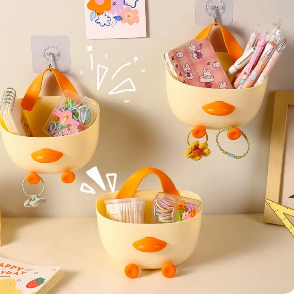 Cartoon Kitchen Ginger Garlic Storage Basket Chicken Shape Space Saving Soap Sponge Holder Wall Mounted Small Sundries Organizer