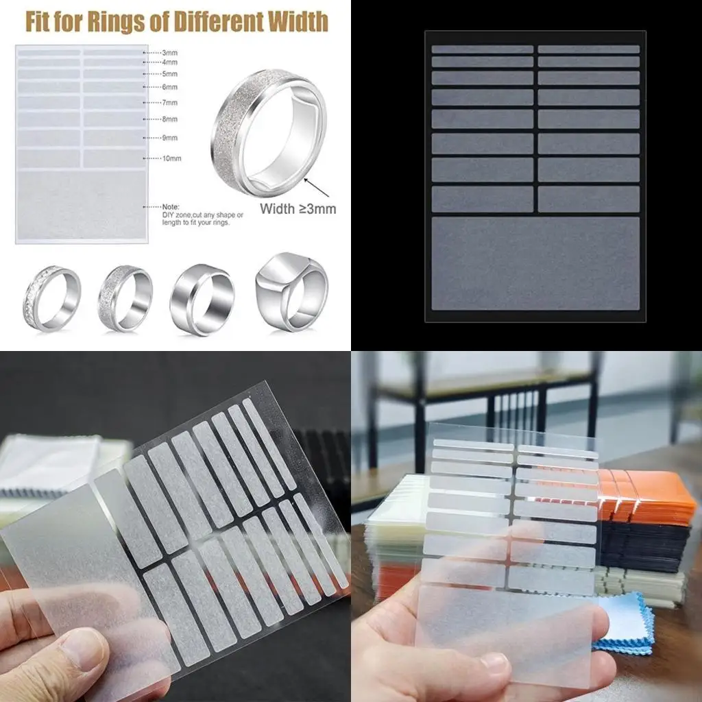   Invisible Ring Size Adjuster Acrylic/Silicone Clear Ring Bands Size Adjuster