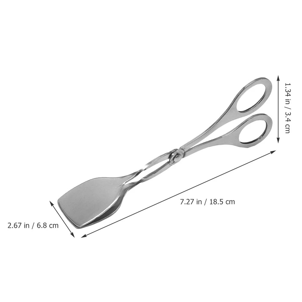 

2Pcs Stainless Steel Kitchen Tongs Durable Grill Meat Clamp Multi-Function Cooking Tools Comfortable Handle for Home Bbq Baking