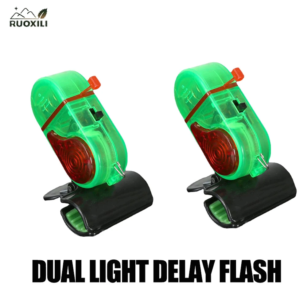 Fishing Bite Alarm with LED Flash, 2/4 Pack Sensitive Electronic Alert, Metal Clip for Rod, Portable Night Fishing Accessories