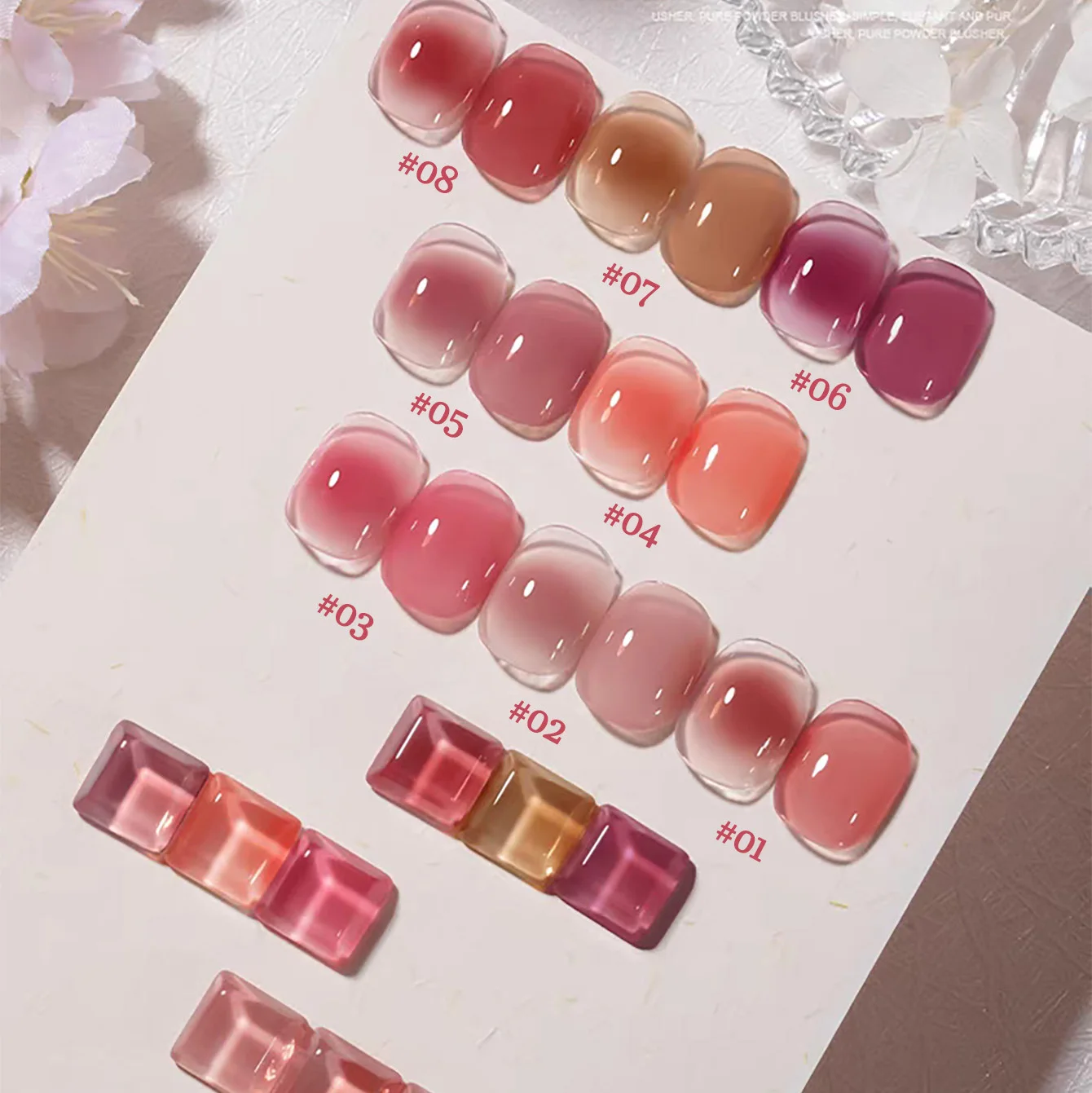 1 pçs shaka outono puro pó blush roxo rosa gel unha polonês 2025 novo dia das bruxas versátil gel de unhas