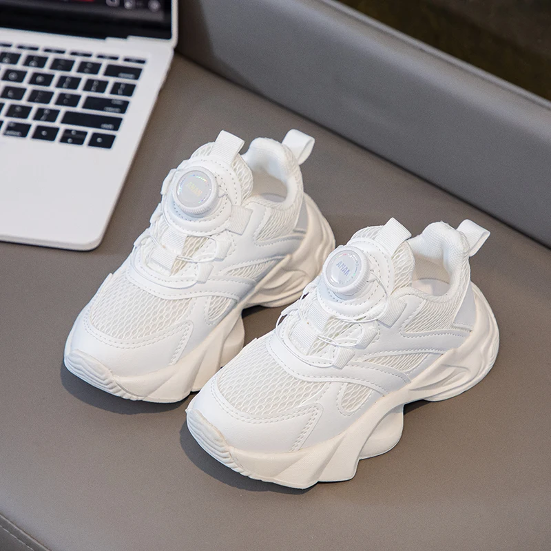 

Kid Sneakers New School Versatile Children's Shoe for Girl White Causal Running Non-slip Boys Fashion Sneakers Mesh Breathable