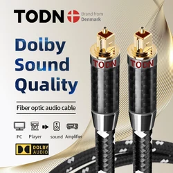 TODN Cyfrowy optyczny kabel audio Toslink SPDIF Kabel światłowodowy do wzmacniaczy HiFi5.1 7.1 Odtwarzacz Blu-ray Xbox 360 Soundb