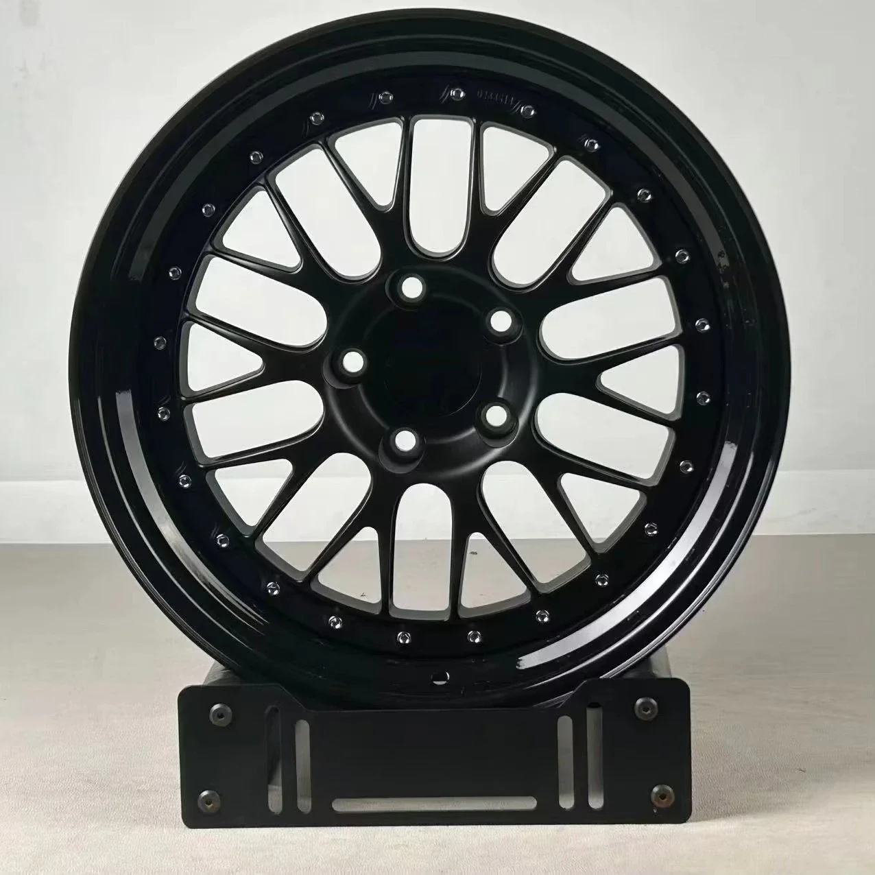 Bku 3 Piece Wheels E88 for Porsche 991 Carrera 4S 911 Turbo S 992 GT3 RS 20 21 Inch Custom Double Step Lip Black Alloy Rim