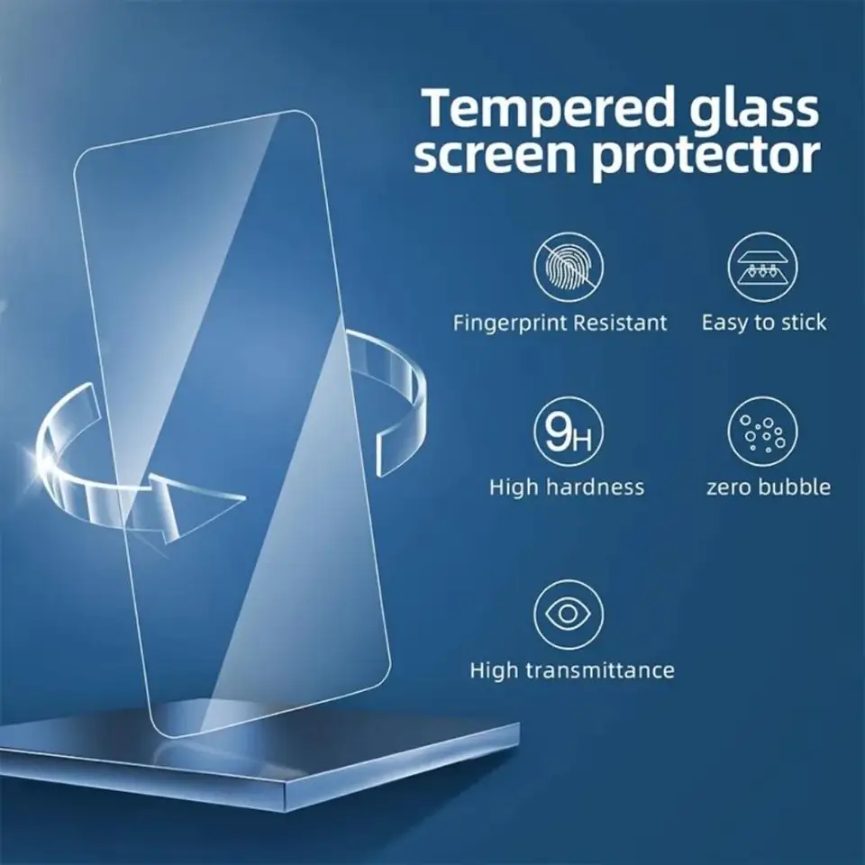 3 Piezas Protector de Vidrio para Samsung Galaxy A57 A37 A17 A56 A36 A16 A55 A35 A15 A54 A34 A14 A53 A52 S20 S23 S24 S25 FE Película 2