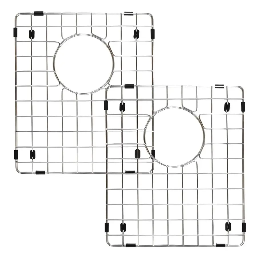 

Protectors for Kitchen Sink, Stainless Steel Protective Grid 14.37 x 12.5 Inch, 2 Pack Sink Rack for Bottom of Sink