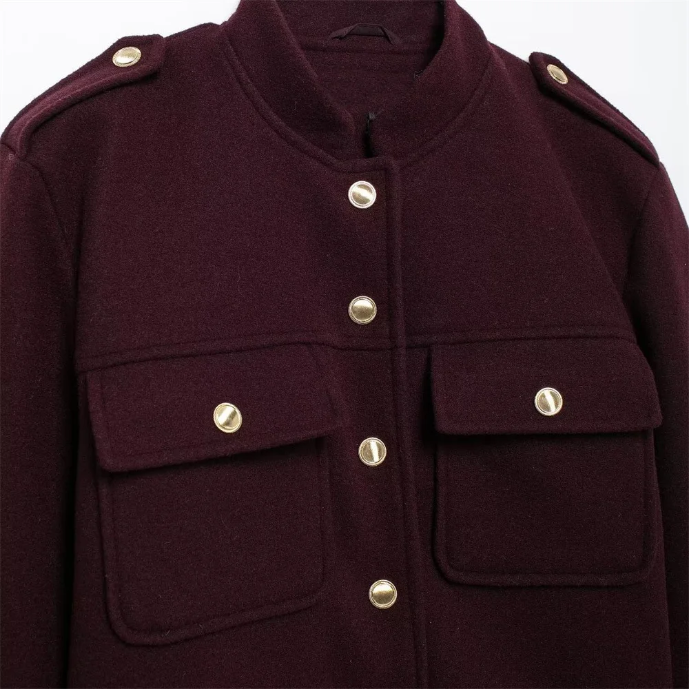 2024 autunno nuovo stile di abbigliamento da donna giacca corta morbida a maniche lunghe alla moda e versatile