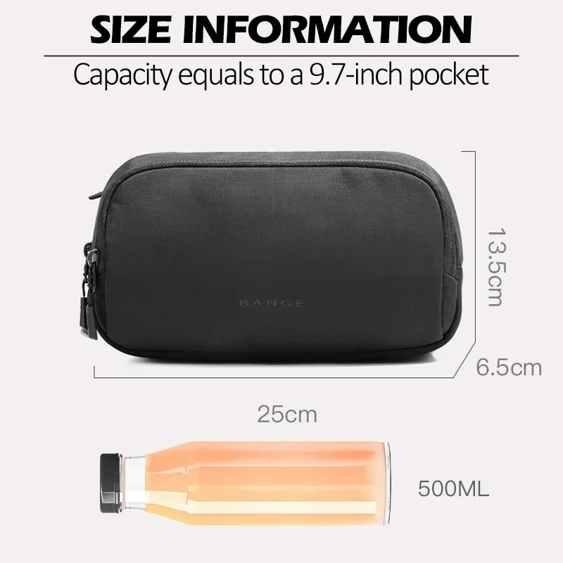 BANGE Multifunction Sling Crossbody Shoulder Bag Men Fashion Anti-Theft Crossbody Chest Bag for Travel and Daily Use Pack Male