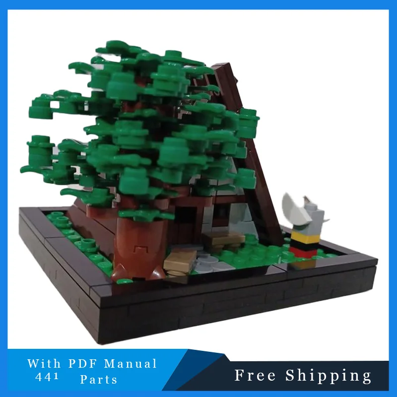 441 個 MOC コミック有名なレンガの家ビルディングブロックモデル子供教育 DIY 組立おもちゃセットクリスマス誕生日ギフト
