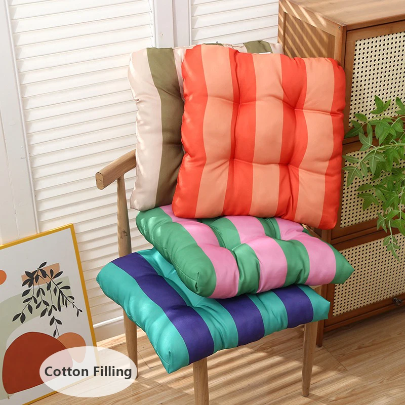 1/2/4pcs Breathable Fabric Cushion Fluffy and Resilient Cotton Filling Square Dining Chair Sofa Decoration Cushion Comfortable