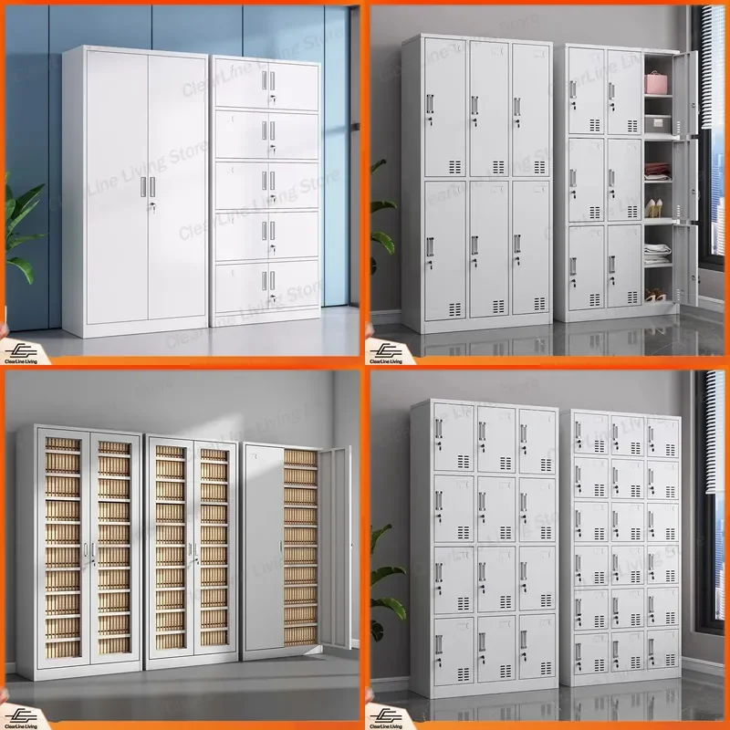 Steel File Cabinet Office Storage for Documents Financial Certificates Iron Locker with Lock Secure Data Filing Cupboard