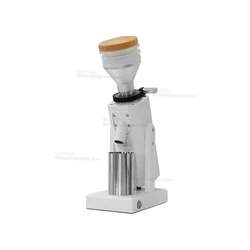 ITOP40S Upgraded Stepless Adjustment Coffee Grinder 40mm Titanium Burr Aluminum Shell Aluminum Bean Hopper 75g Wooden Lid